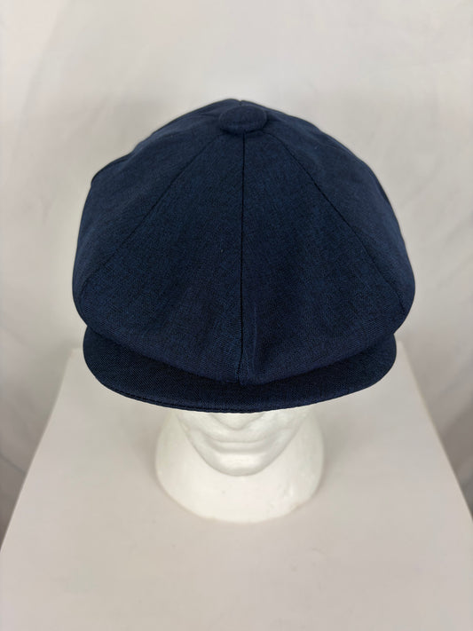 Coppola a otto spicchi blu in cotone taglia unica -Eight panel cap in cotton dark blue one size - Shop In London