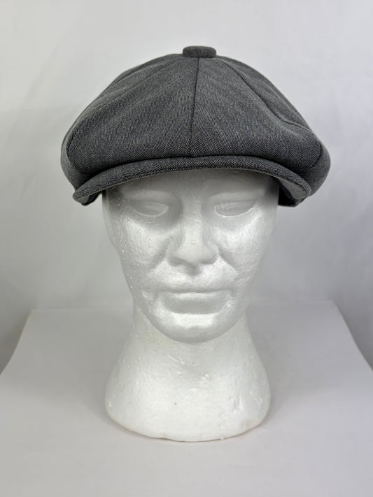Coppola a otto spicchi in cotone grigio scuro taglia unica -Eight panel cap in cotton dark grey one size - Shop In London