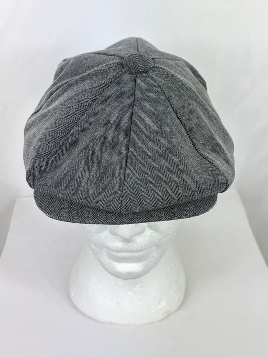 Coppola a otto spicchi in cotone grigio scuro taglia unica -Eight panel cap in cotton dark grey one size - Shop In London