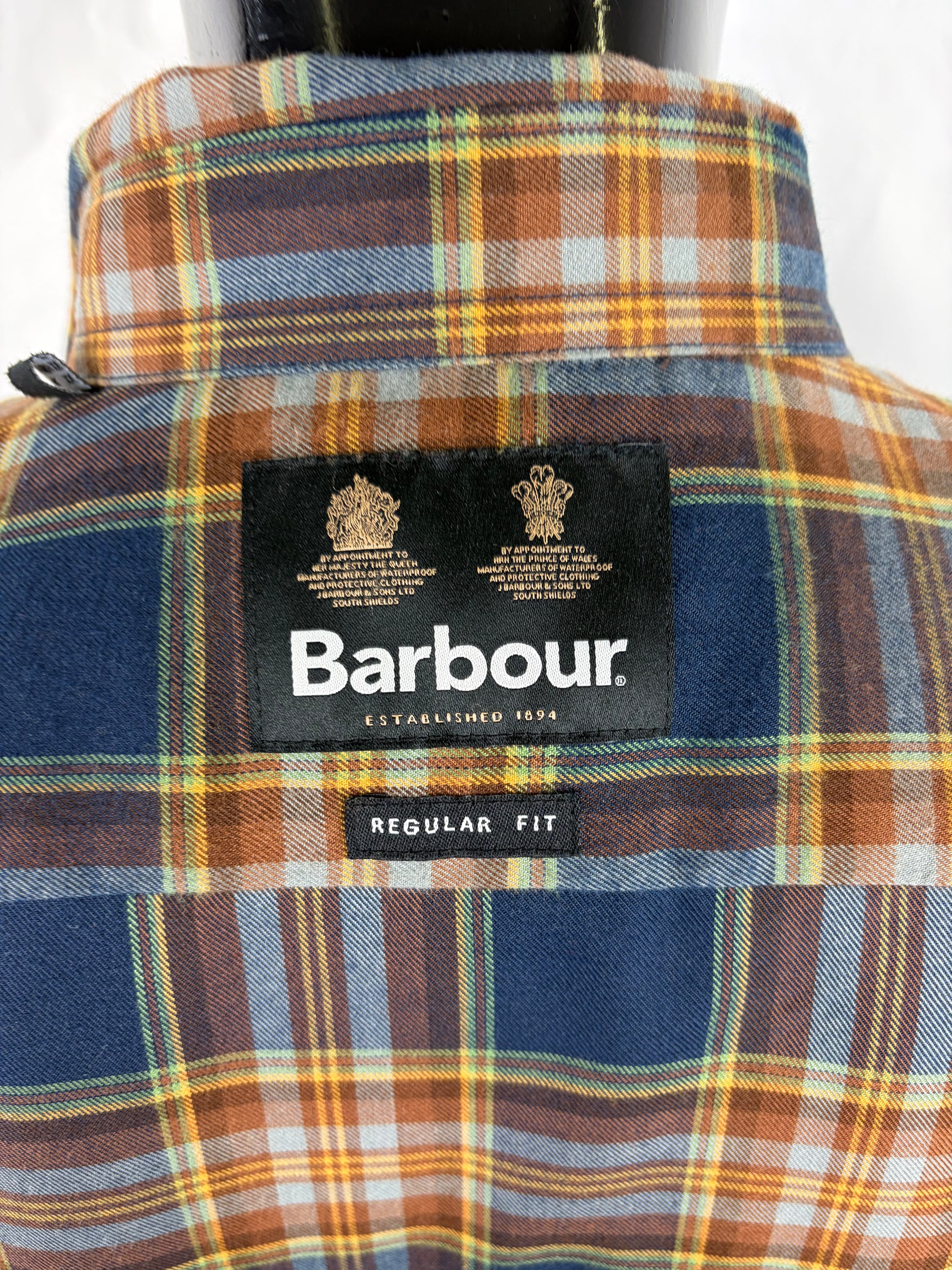Camicia Barbour da uomo in tartan in cotone taglia XXL - Shop In London