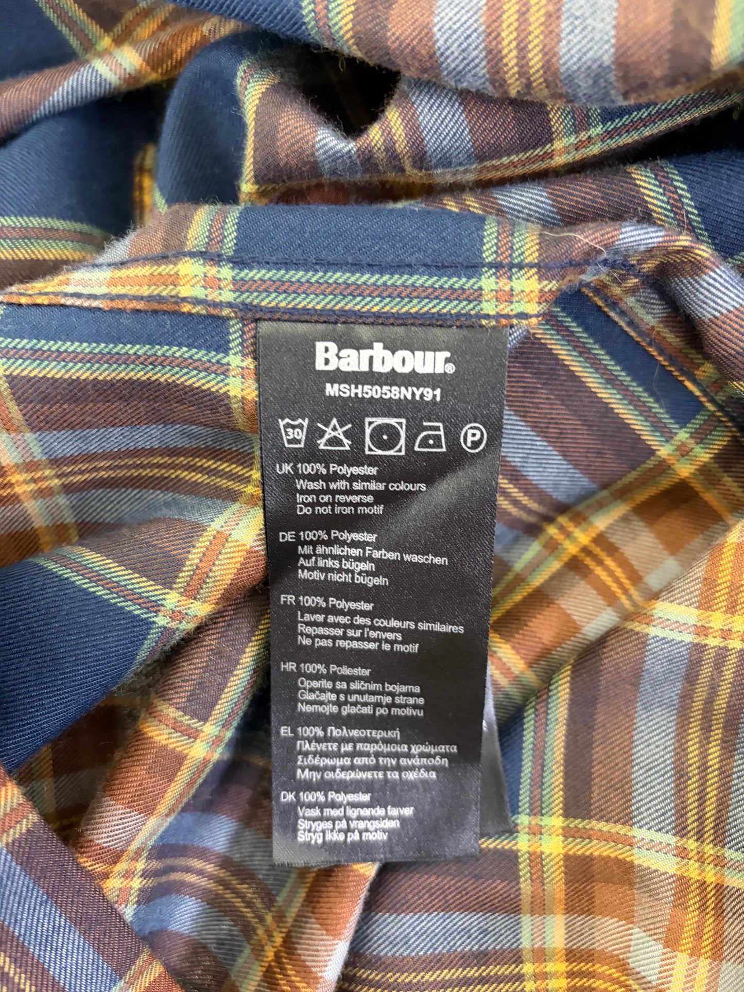 Camicia Barbour da uomo in tartan in cotone taglia XXL - Shop In London