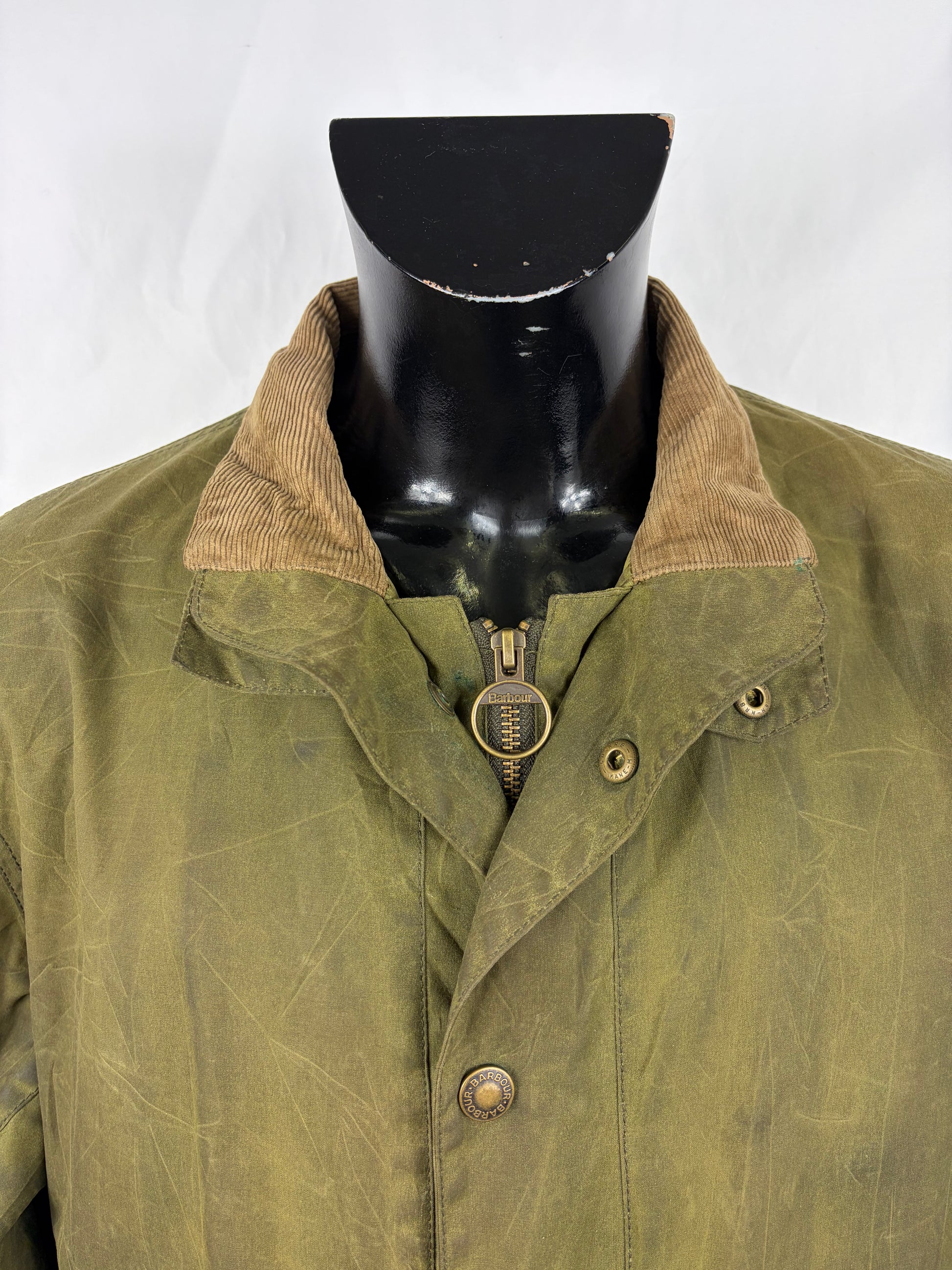 Giacca Barbour Verde da uomo cerata Orkney XL - Man Green Wax cotton jacket size Xlarge - Shop In London