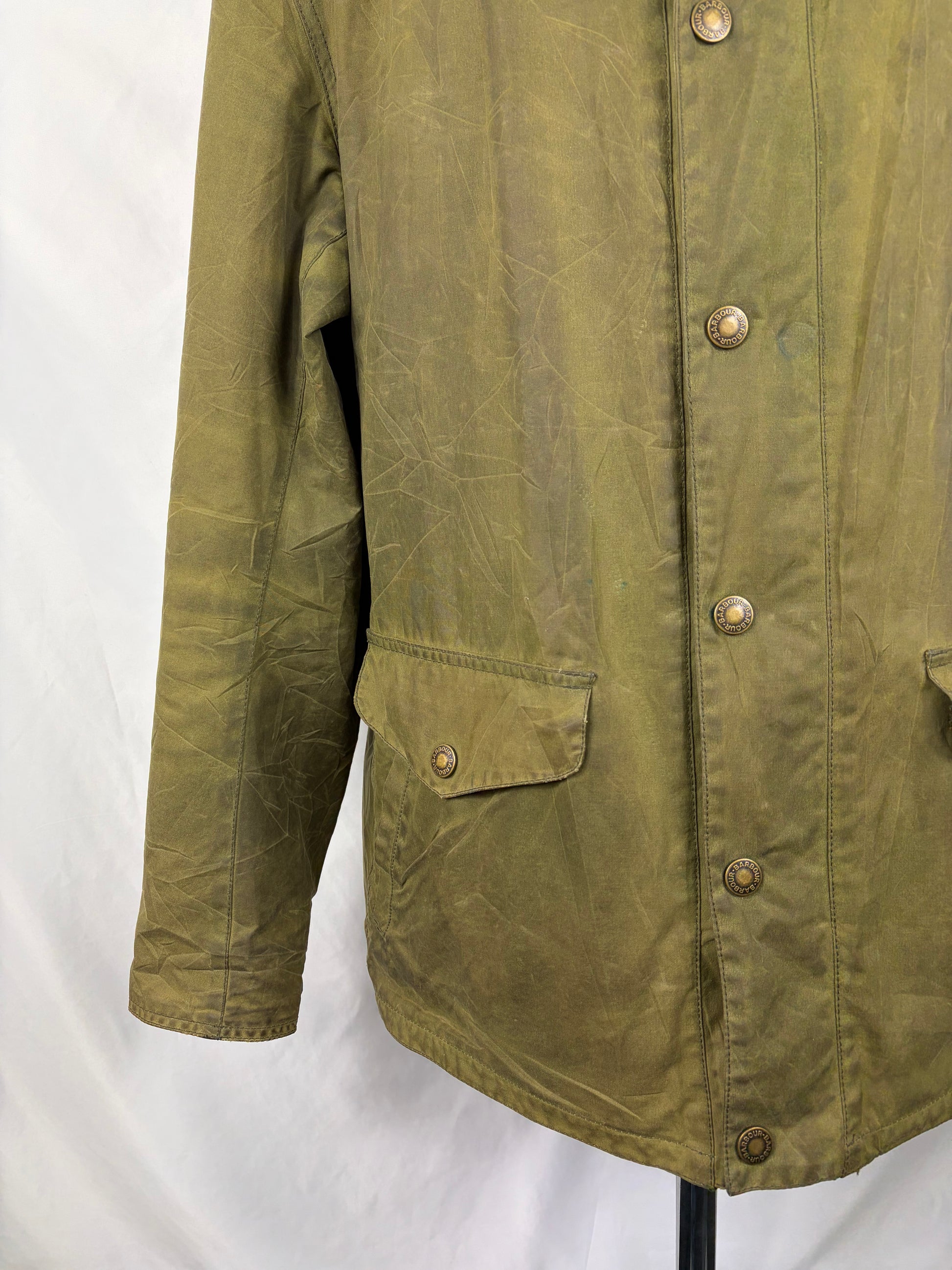 Giacca Barbour Verde da uomo cerata Orkney XL - Man Green Wax cotton jacket size Xlarge - Shop In London