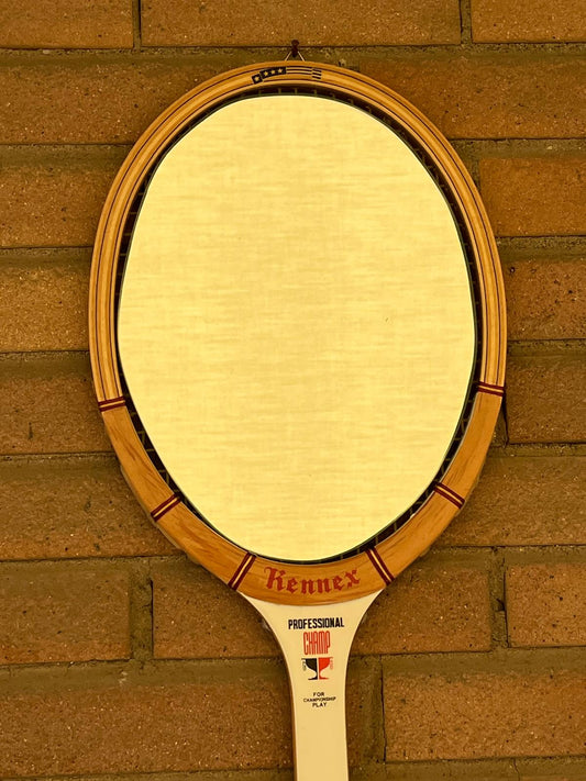 Racchetta Vintage in Legno Kennex con Specchio- Vintage Mirror tennis wood Racket