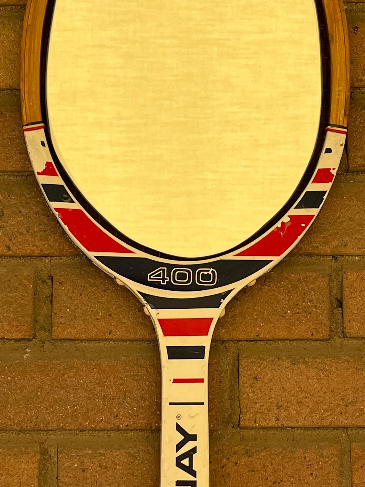 Racchetta Vintage in Legno Donnay con Specchio- Vintage Mirror tennis wood Racket