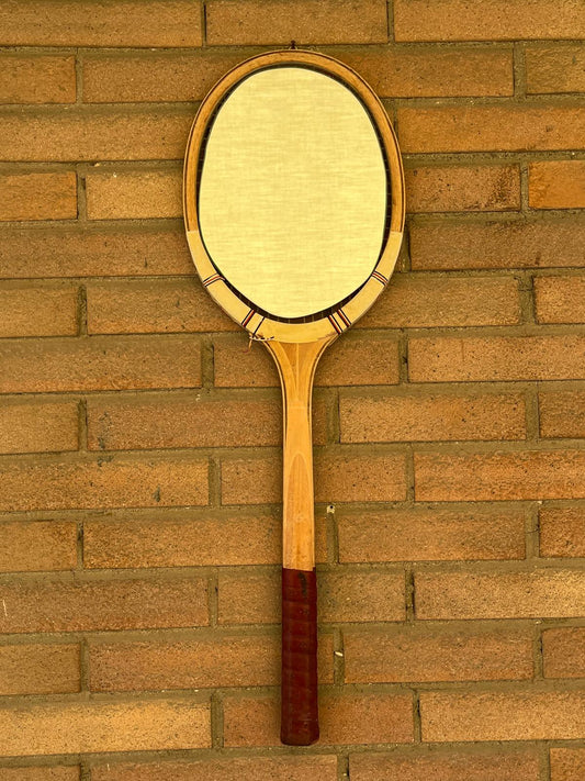 Racchetta Vintage in Legno con Specchio- Vintage Mirror tennis wood Racket