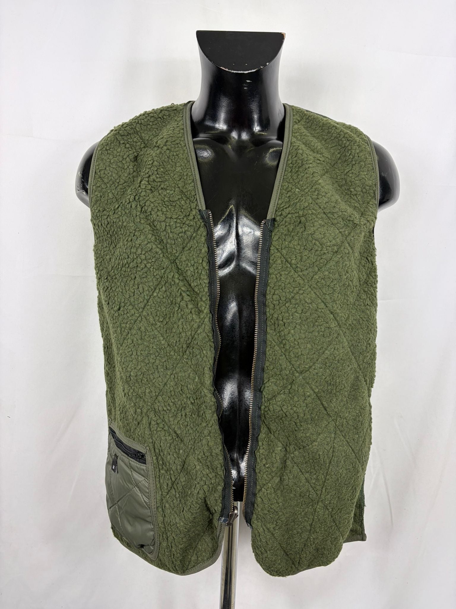 Gilet Imbottitura nuova Verde con zip compatibile per Barbour - Shop In London
