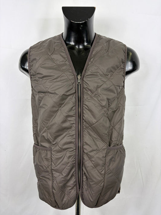 Gilet Imbottitura nuova Marrone con zip compatibile per Barbour - Shop In London