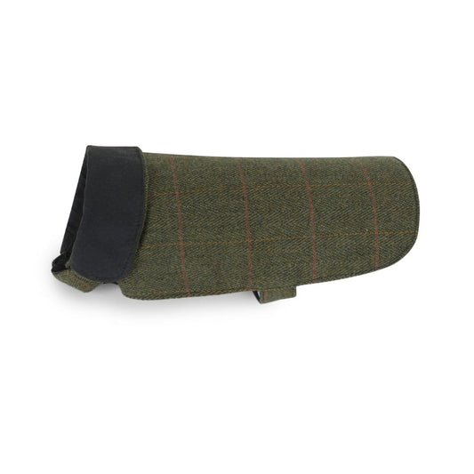 Cappotto per cane in lana tweed e in cotone cerato