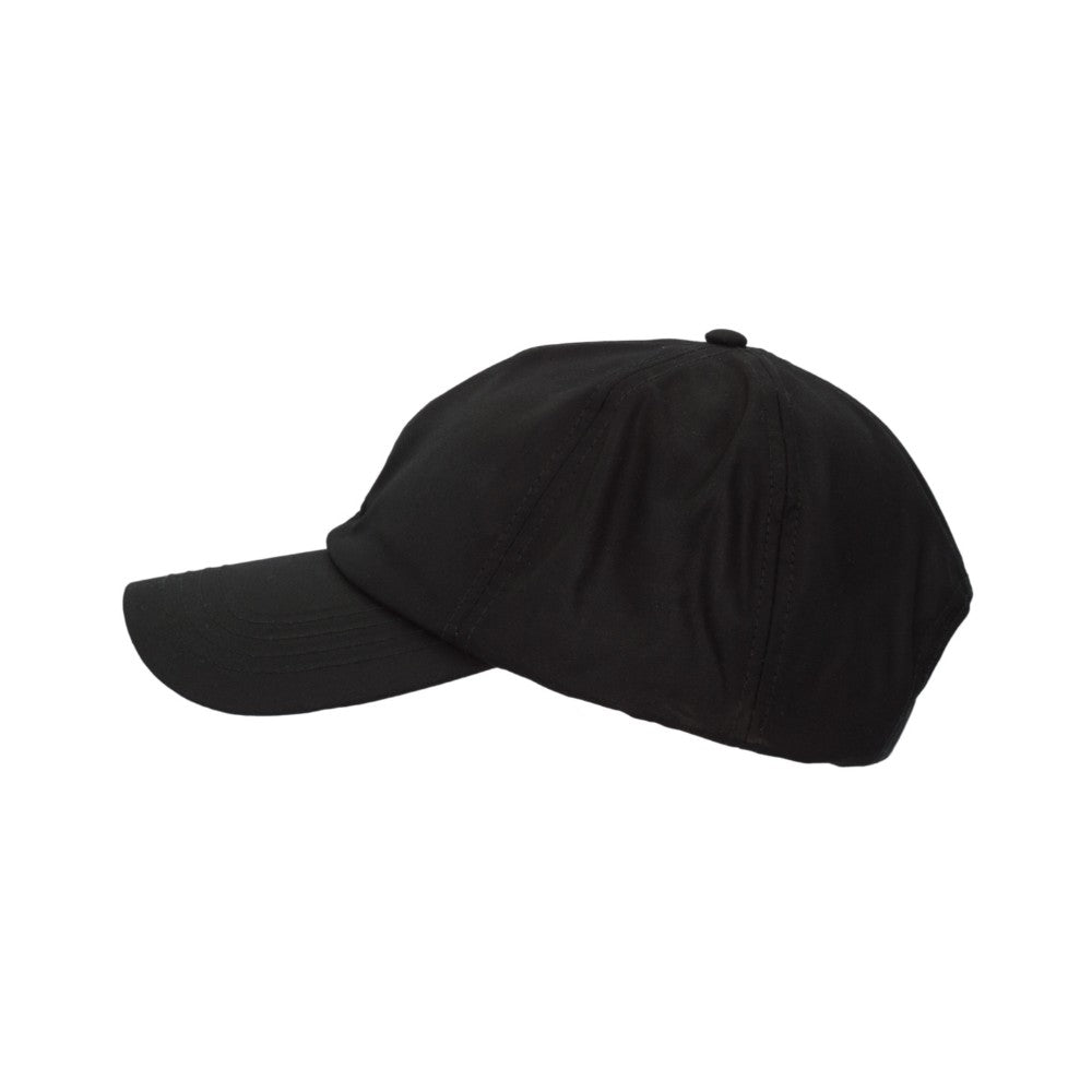 Cappello da baseball nero nuovo in cotone cerato taglia unica - Wax Black baseball Cap One size