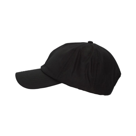 Cappello da baseball nero nuovo in cotone cerato taglia unica - Wax Black baseball Cap One size