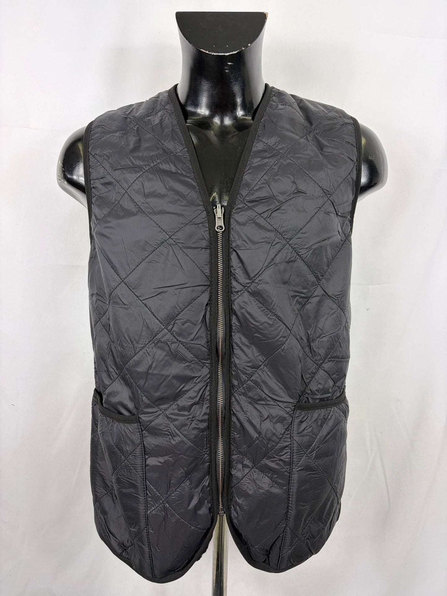 Gilet Imbottitura nuova Nera con zip compatibile per Barbour - Shop In London