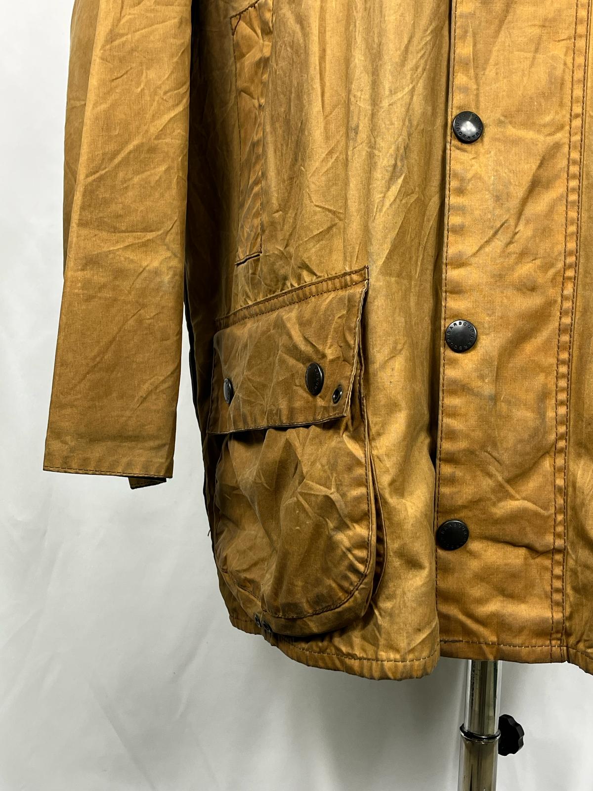 RARO Barbour Giacca Beaufort Beige vintage C40/102 cm Sandstone Beaufort Jacket Medium