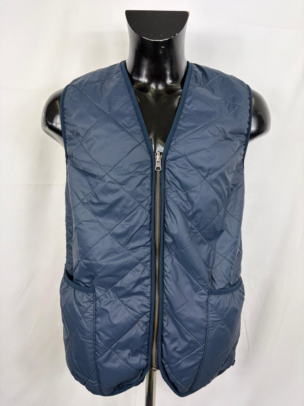 Gilet Imbottitura nuova Blu con zip compatibile per Barbour - Shop In London