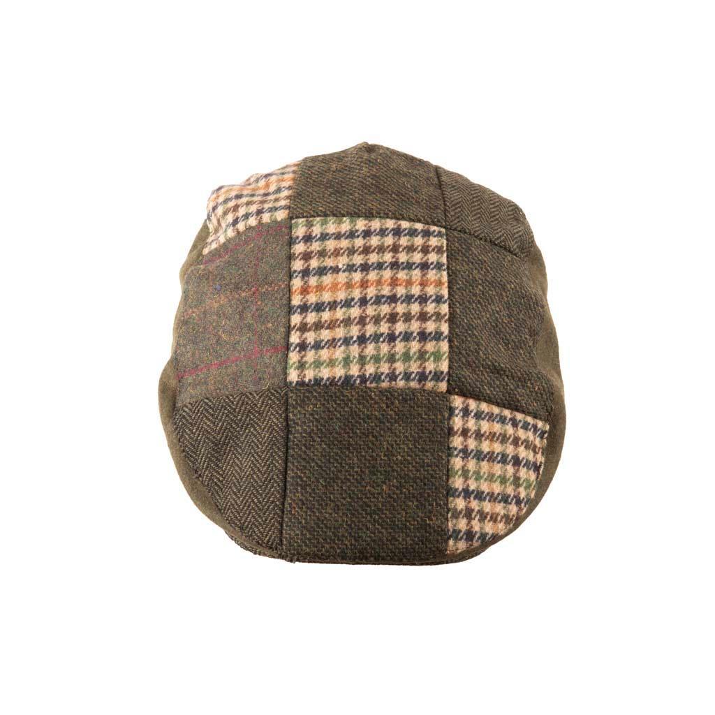 Coppola nuova inglese in lana verde patch  - New English Green Patch Wool Flat cap One size