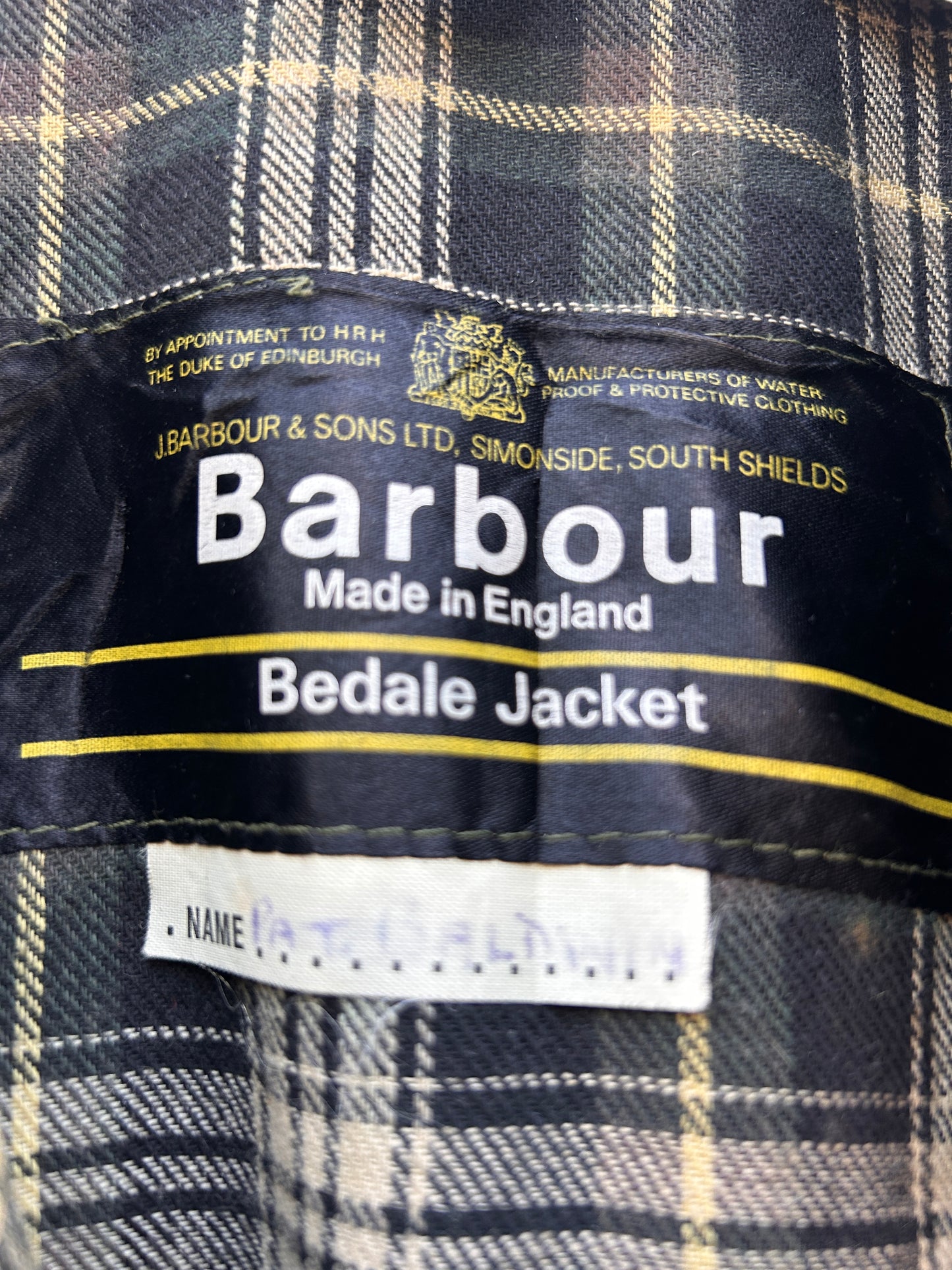 RARO Barbour Bedale verde cerato C36/91 CM  Bedale C36 four pockets Waxed Jacket