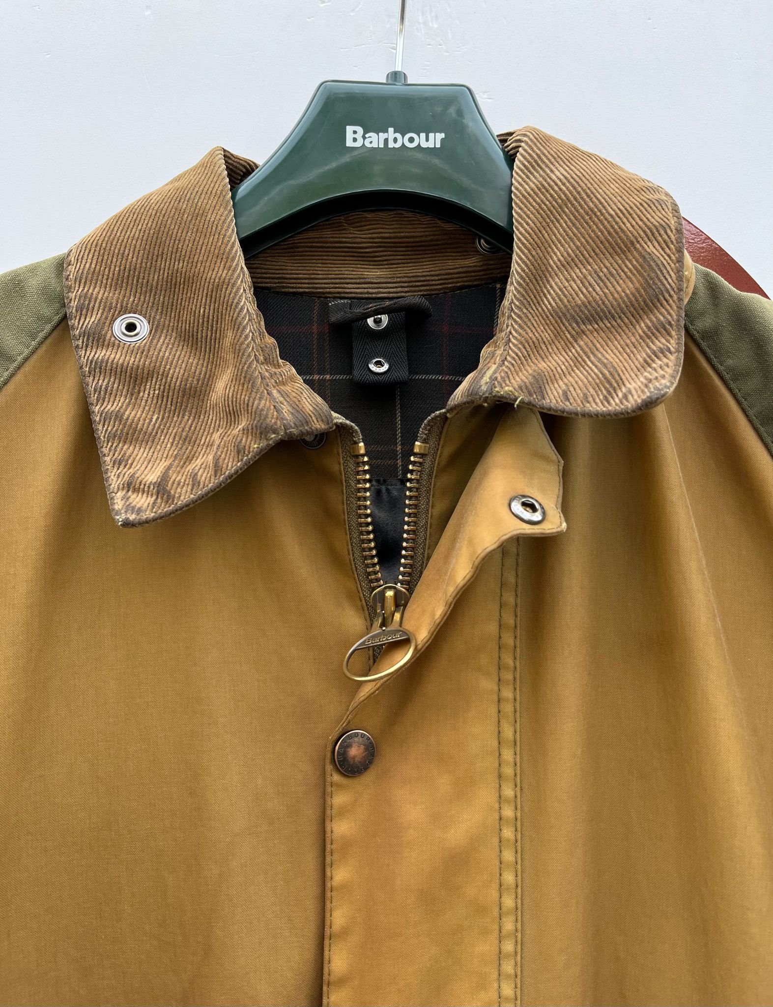 RARA Barbour Beaufort Sporting Jacket Beige c42/107 cm XL Beige
