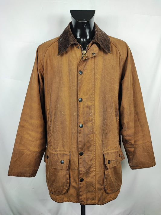 Barbour Giacca Moorland Beige C46/117 cm Xlarge - Sandstone Classic Moorland Waxed jacket Size C46