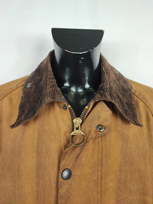Barbour Giacca Moorland Beige C46/117 cm Xlarge - Sandstone Classic Moorland Waxed jacket Size C46