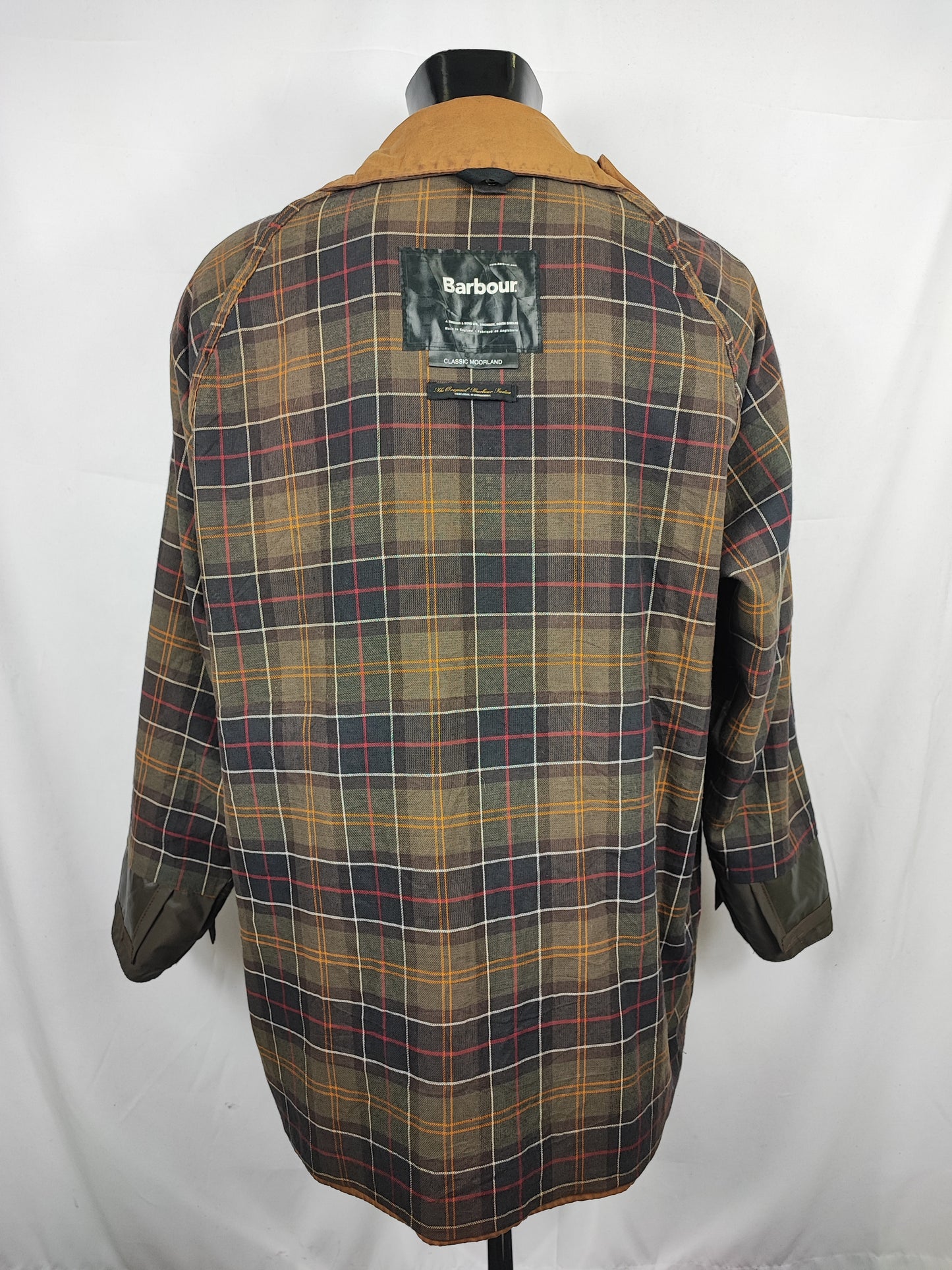 Barbour Giacca Moorland Beige C46/117 cm Xlarge - Sandstone Classic Moorland Waxed jacket Size C46