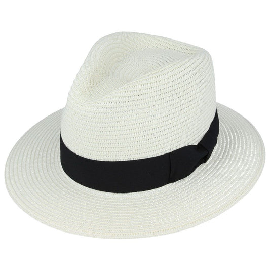 Cappello Fedora Unisex inglese estivo di paglia - Summer English Paper Straw Fedora Hat