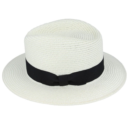 Cappello Fedora Unisex inglese estivo di paglia - Summer English Paper Straw Fedora Hat