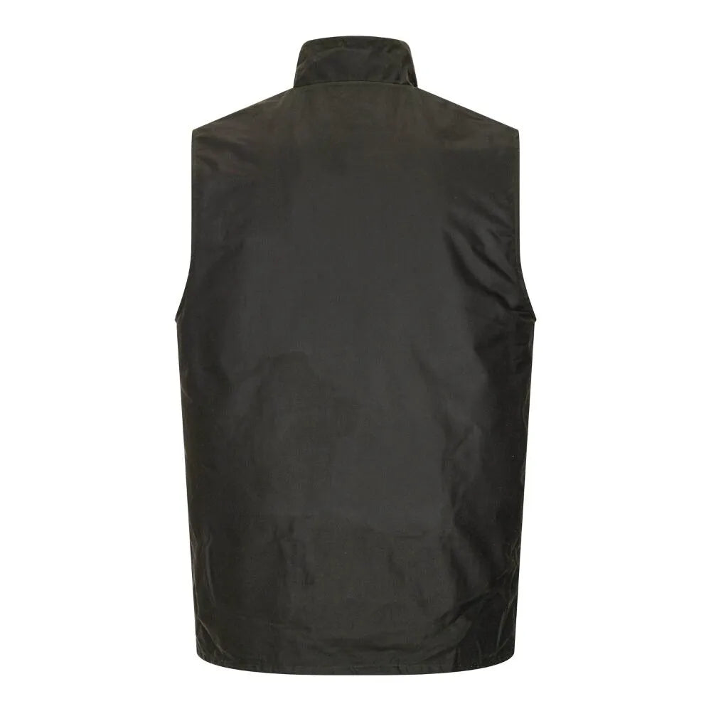 Gilet nuovo da uomo cerato inglese colore verde - Man Wax Olive Gilet