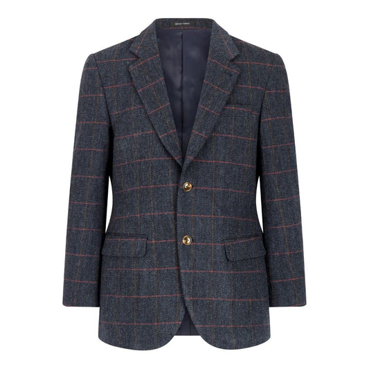 Giacca Blazer inglese in tweed blu notte - Man Windsor Navy Blazer Jacket - Shop In London