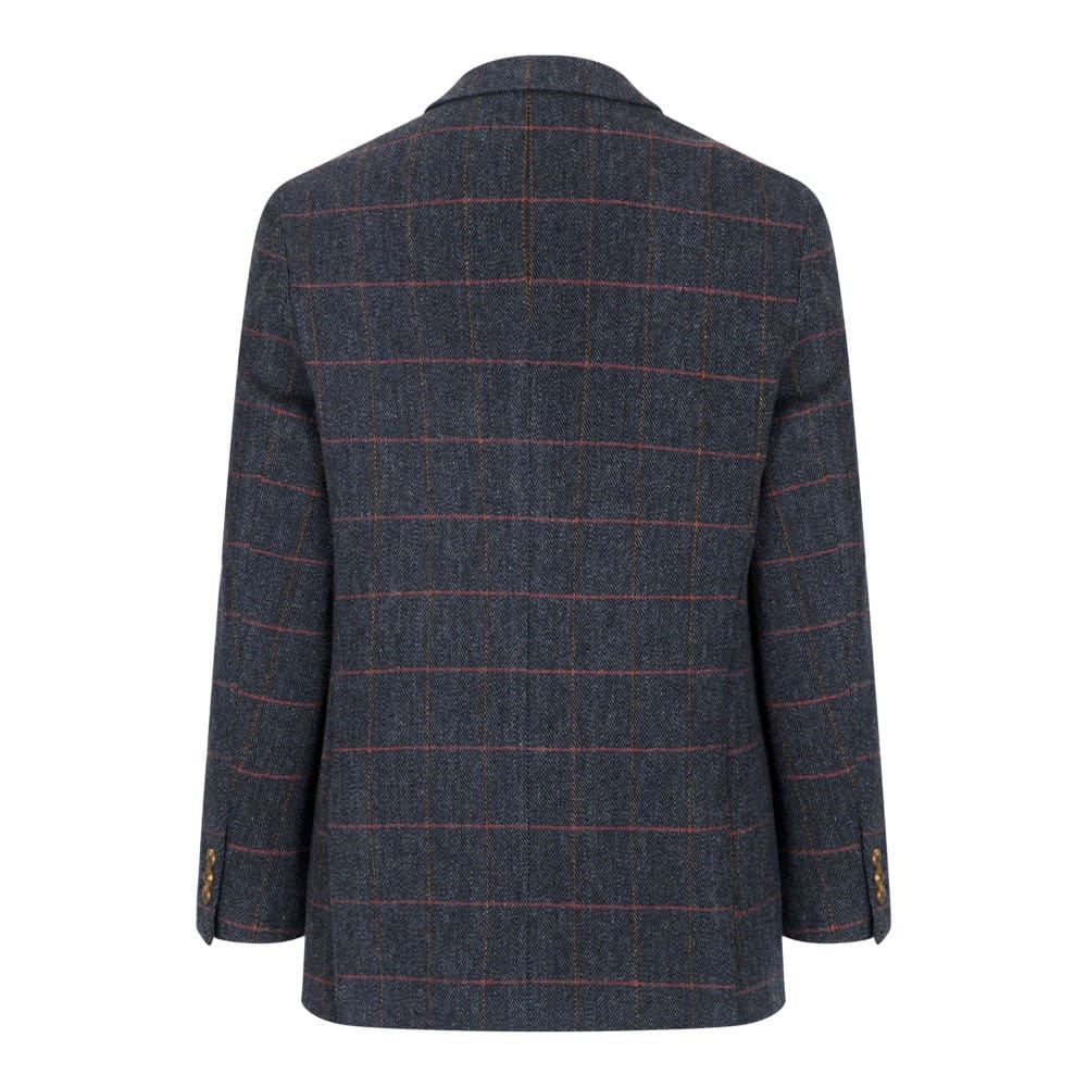 Giacca Blazer inglese in tweed blu notte - Man Windsor Navy Blazer Jacket