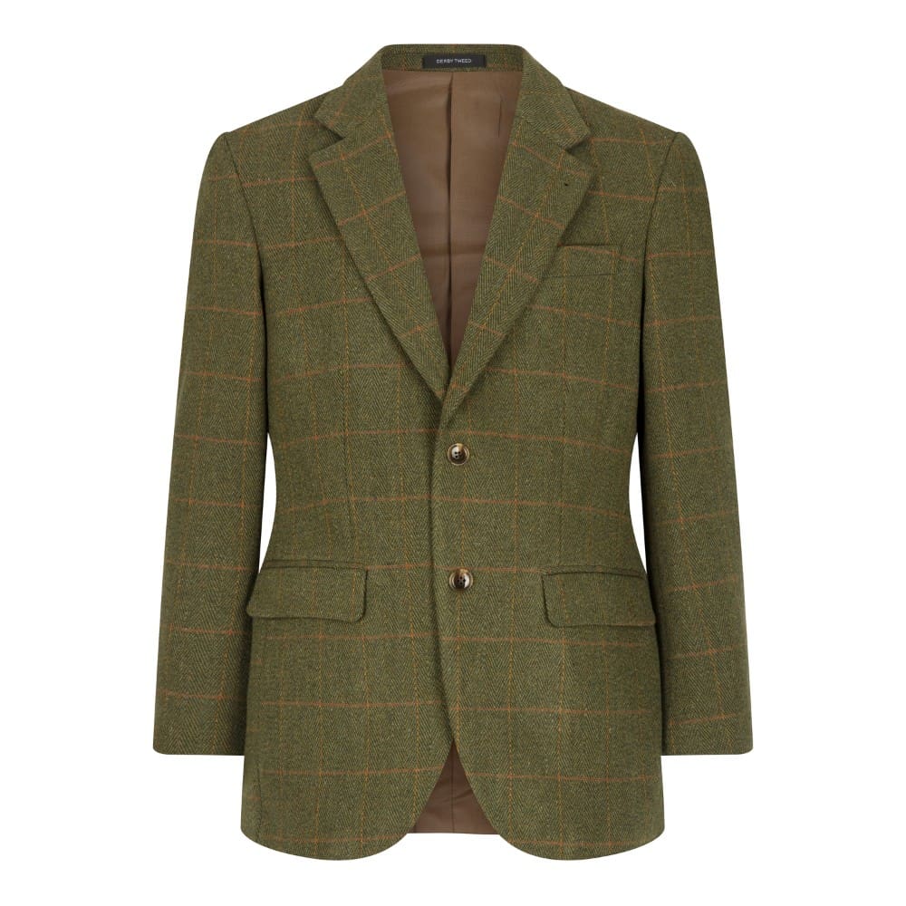 Giacca Blazer inglese in tweed verde scuro - Man Windsor Dark Sage Blazer Jacket - Shop In London