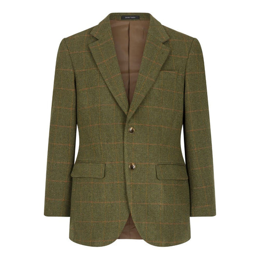 Giacca Blazer inglese in tweed verde scuro - Man Windsor Dark Sage Blazer Jacket