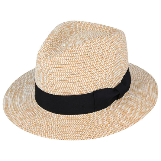 Cappello Fedora Unisex Beige inglese estivo di paglia - Summer English Paper Straw Fedora Hat - Shop In London
