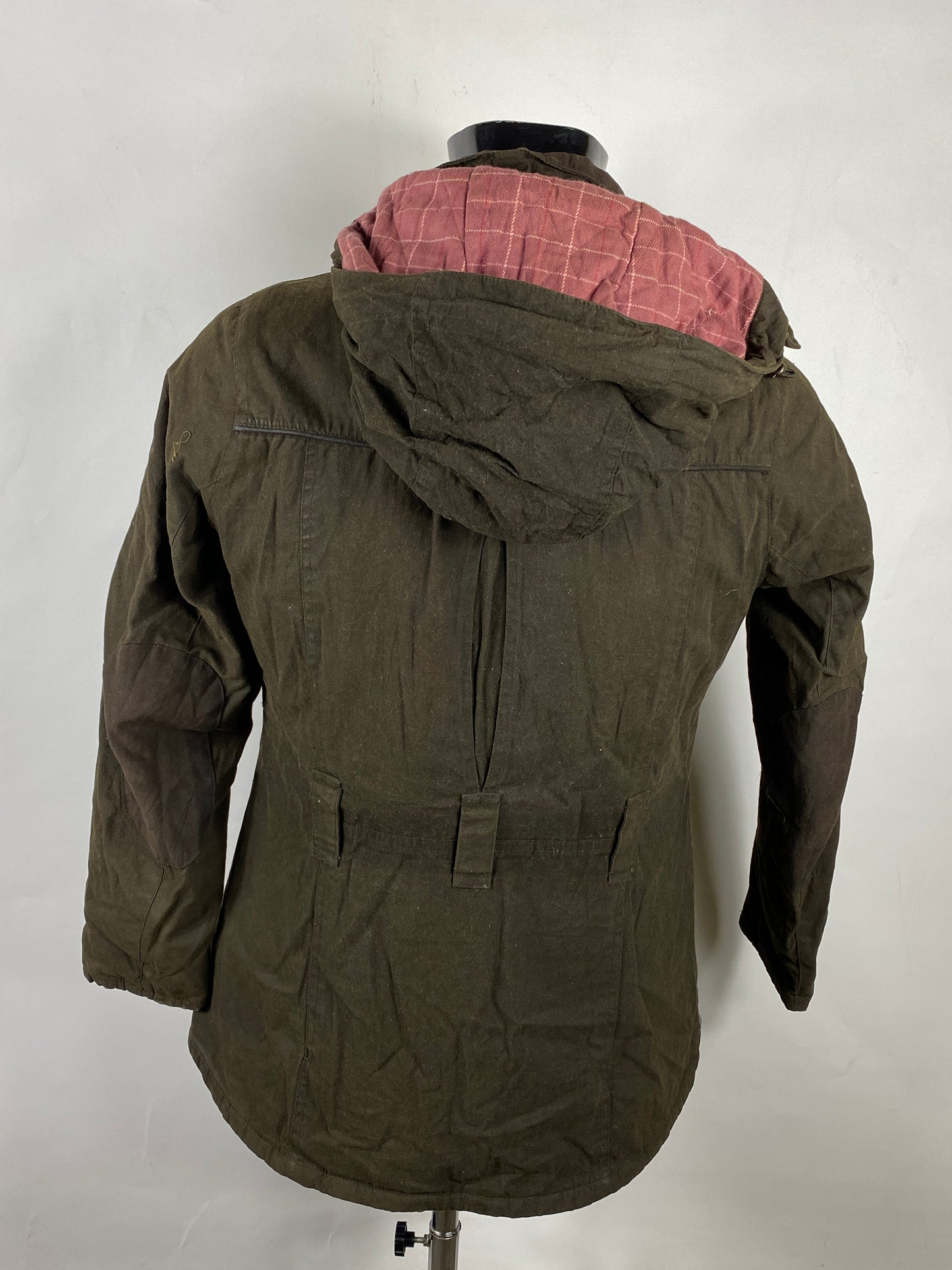 Barbour Giacca da donna oliva Medium Tg.44 Equine Lady Olive cotton jacket size uk14