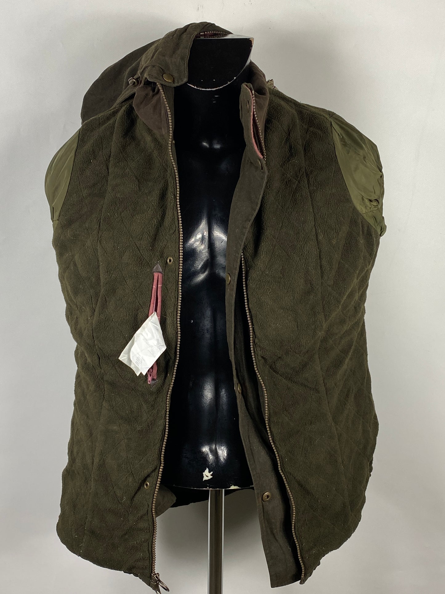 Barbour Giacca da donna oliva Medium Tg.44 Equine Lady Olive cotton jacket size uk14