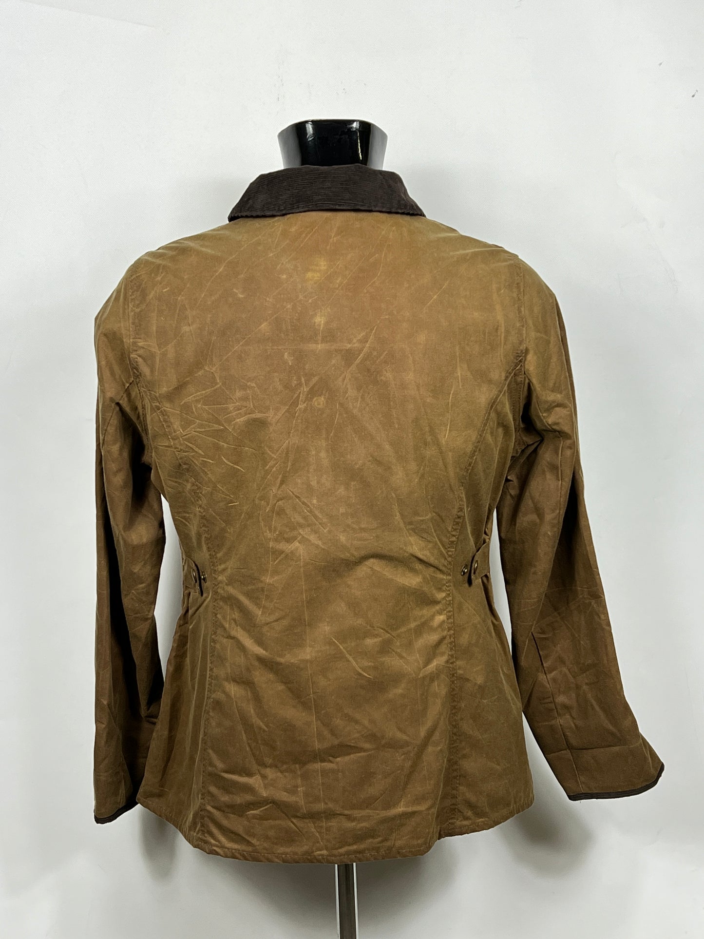 Giacca Barbour donna Beige corta UK14  Beige waxed lady jacket size Medium