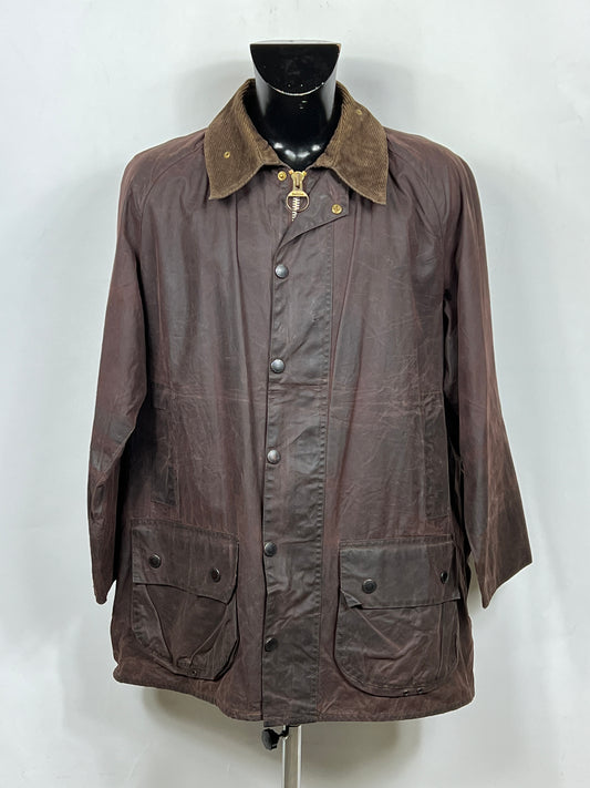 Barbour Giacca Beaufort vintage marrone C46/117cm - Brown Beaufort Waxed jacket XL