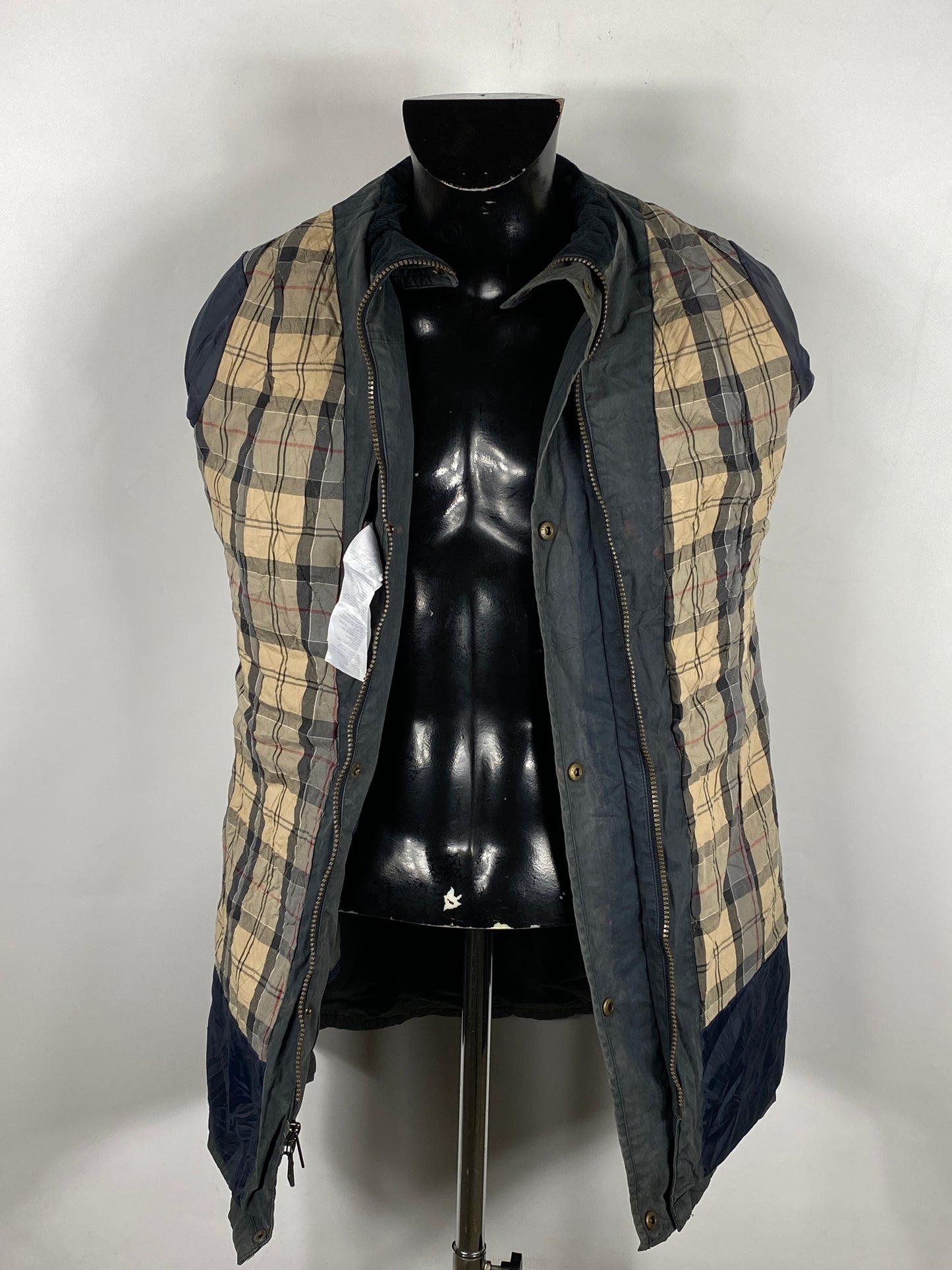 Giacca Barbour donna blu impermeabile Tg. 42 Navy Waterproof Lady Jacket Size Uk12