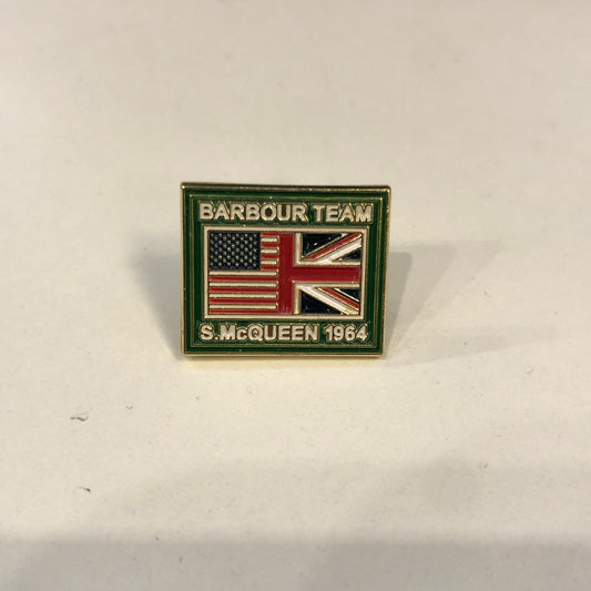 Spilla Barbour International Steve Mc queen - SMQ 1964 Pin