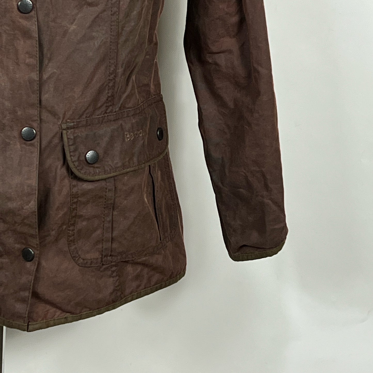 Giacca Barbour corta Utility Marrone tg. 44 Brown Unisex short jacket size UK16
