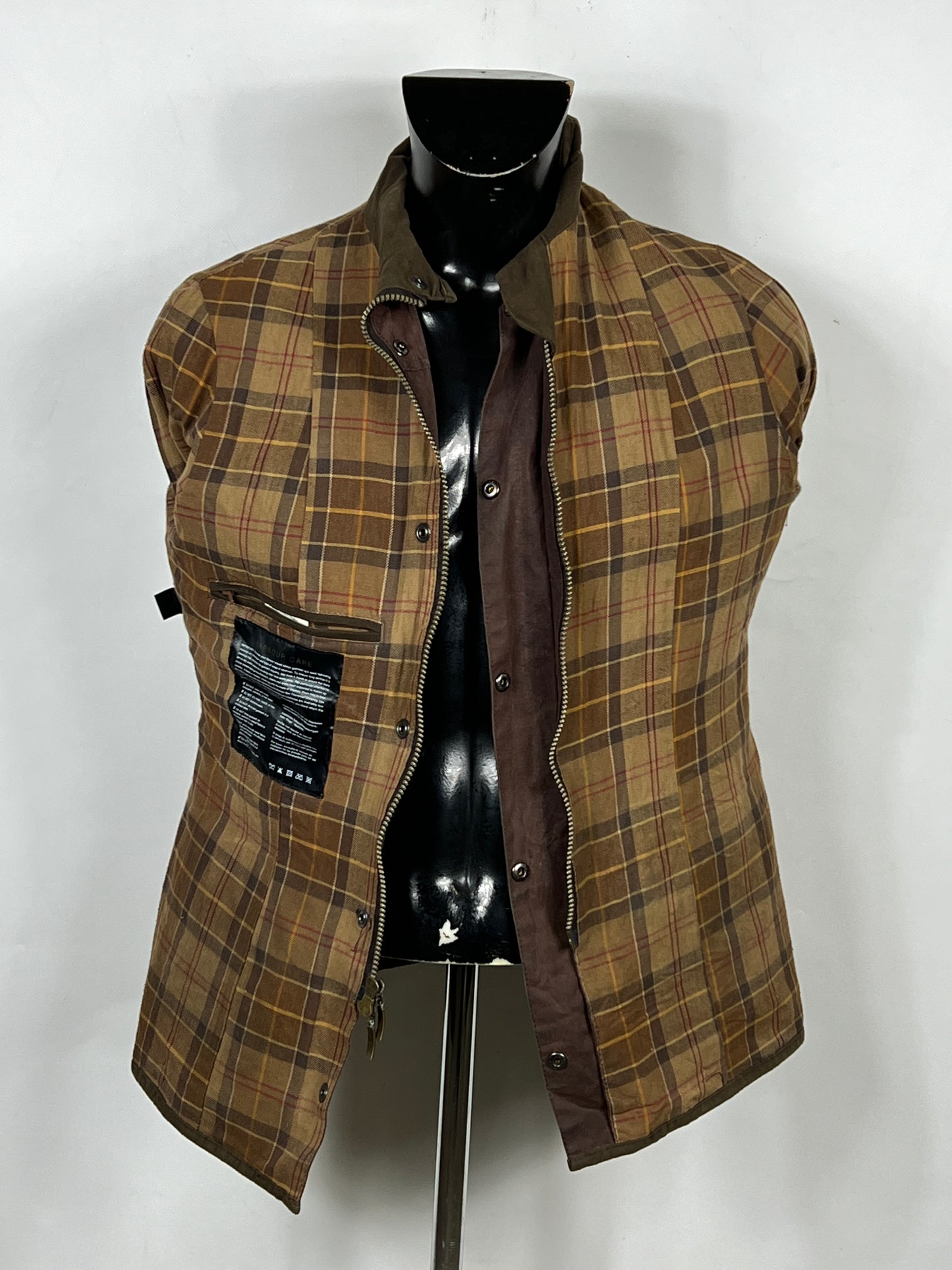 Giacca Barbour corta Utility Marrone tg. 44 Brown Unisex short jacket size UK16