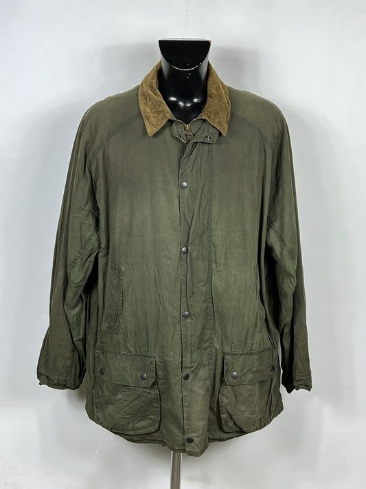 Giacca Uomo Barbour Cerata Verde Uomo XXLarge Beaumont Green Man Jacket Size 2xL