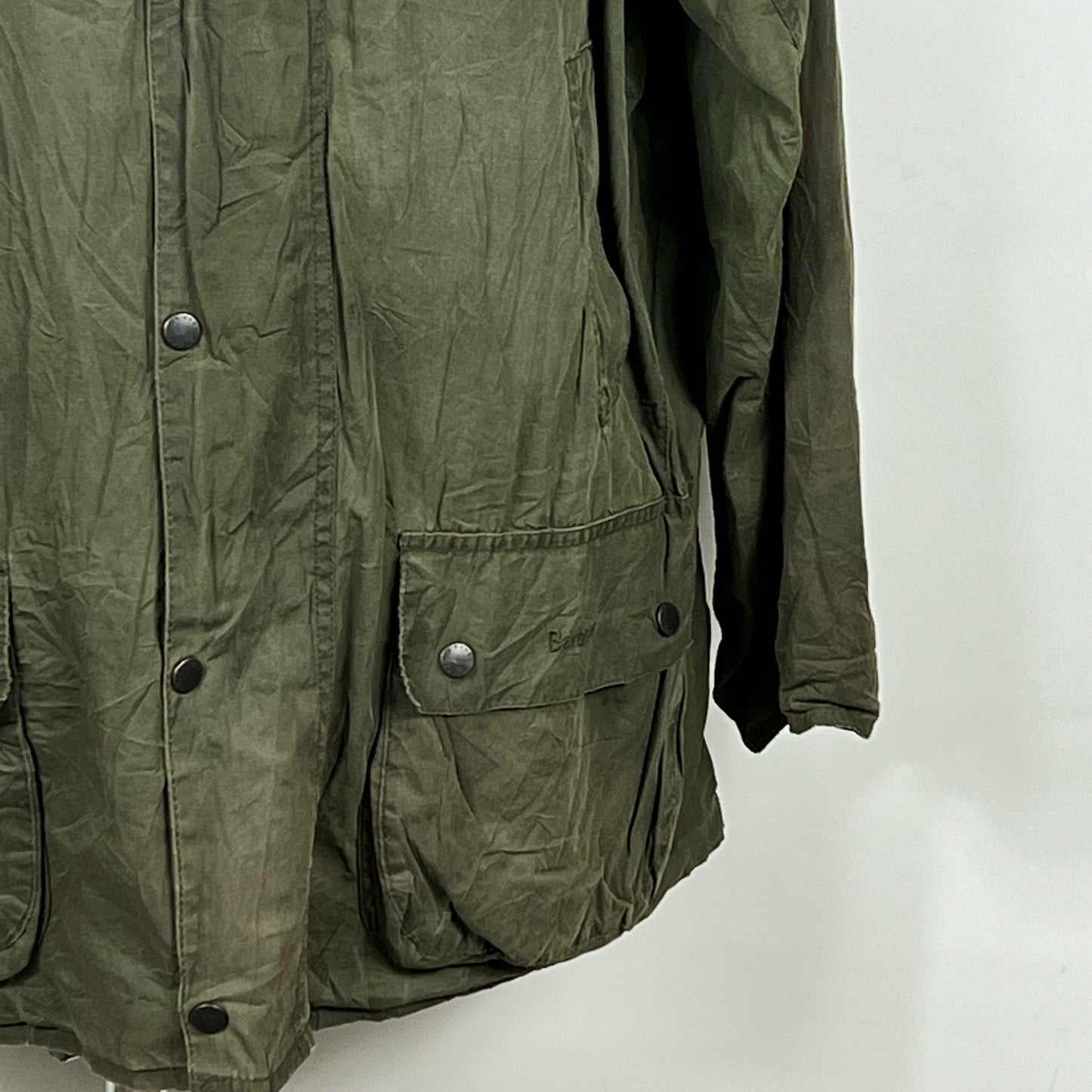 Giacca Uomo Barbour Cerata Verde Uomo XXLarge Beaumont Green Man Jacket Size 2xL