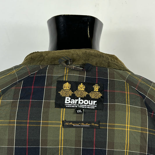 Giacca Uomo Barbour Cerata Verde Uomo XXLarge Beaumont Green Man Jacket Size 2xL