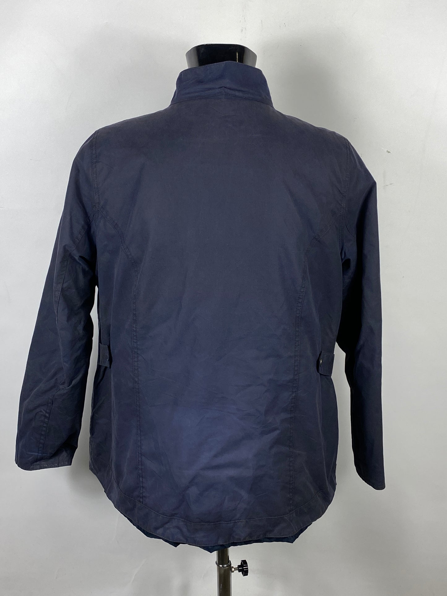 Giacca Barbour blu corta cerata unisex tg.48  -Navy Wax Filey Jacket size Uk 18