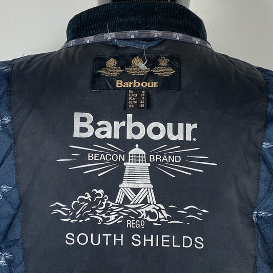 Giacca Barbour blu corta cerata unisex tg.48  -Navy Wax Filey Jacket size Uk 18