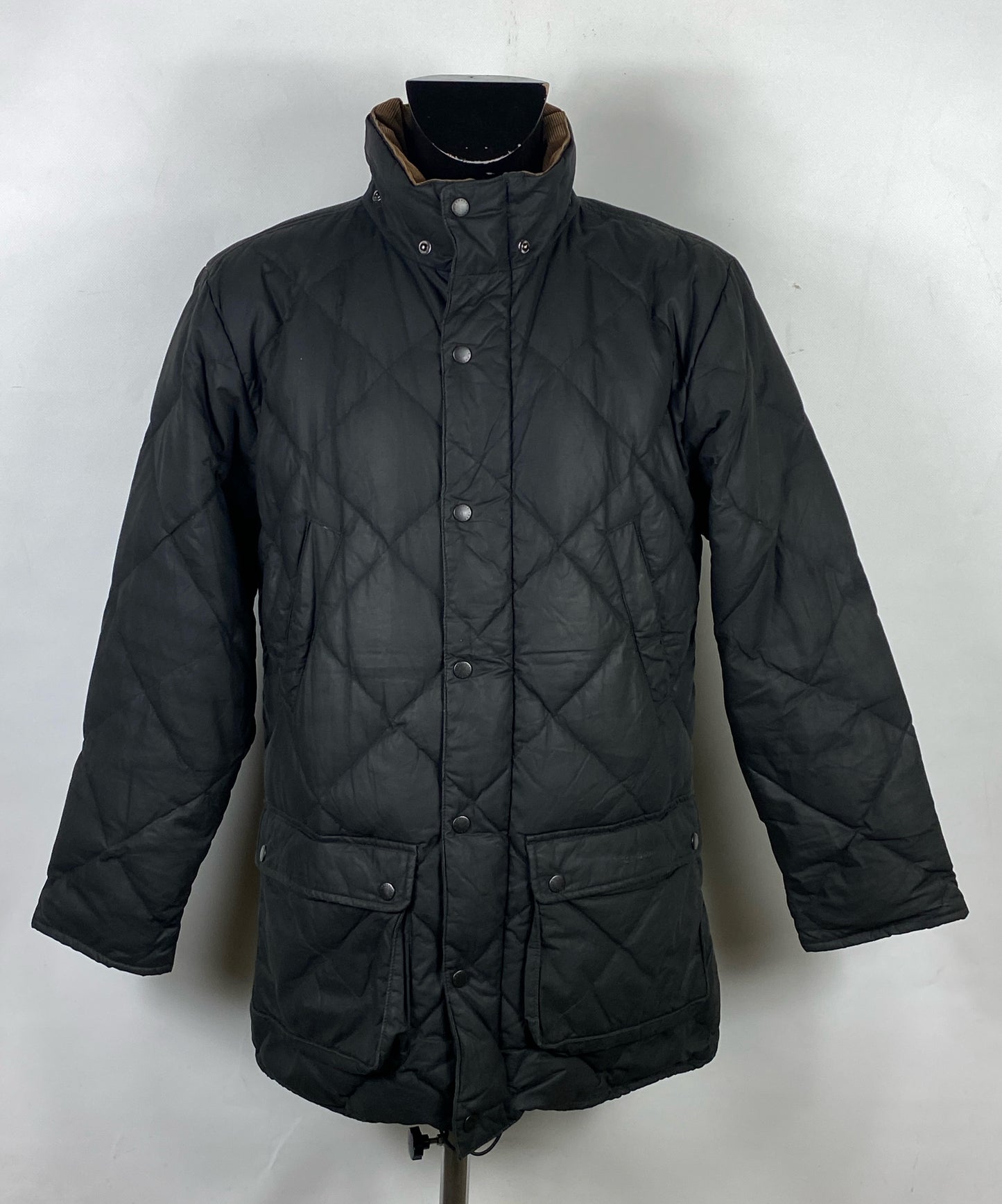Barbour Piumino cerato Nero Uomo Small - Man Black wax puffer jacket Size Small
