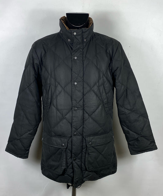 Barbour Piumino cerato Nero Uomo Small - Man Black wax puffer jacket Size Small