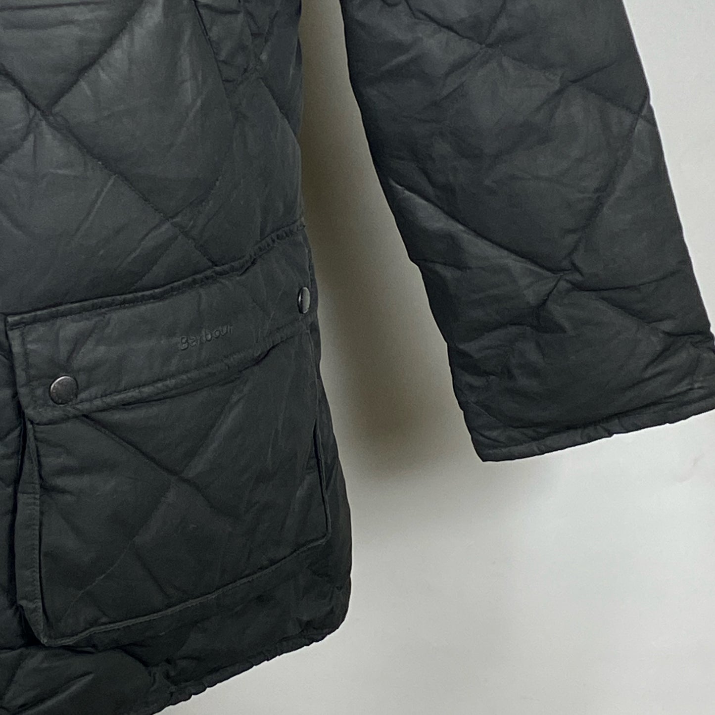 Barbour Piumino cerato Nero Uomo Small - Man Black wax puffer jacket Size Small