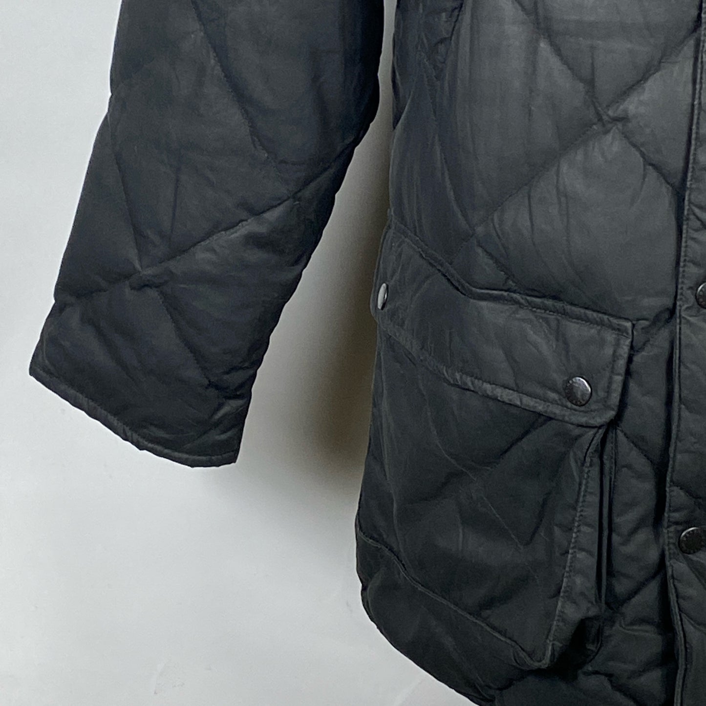 Barbour Piumino cerato Nero Uomo Small - Man Black wax puffer jacket Size Small