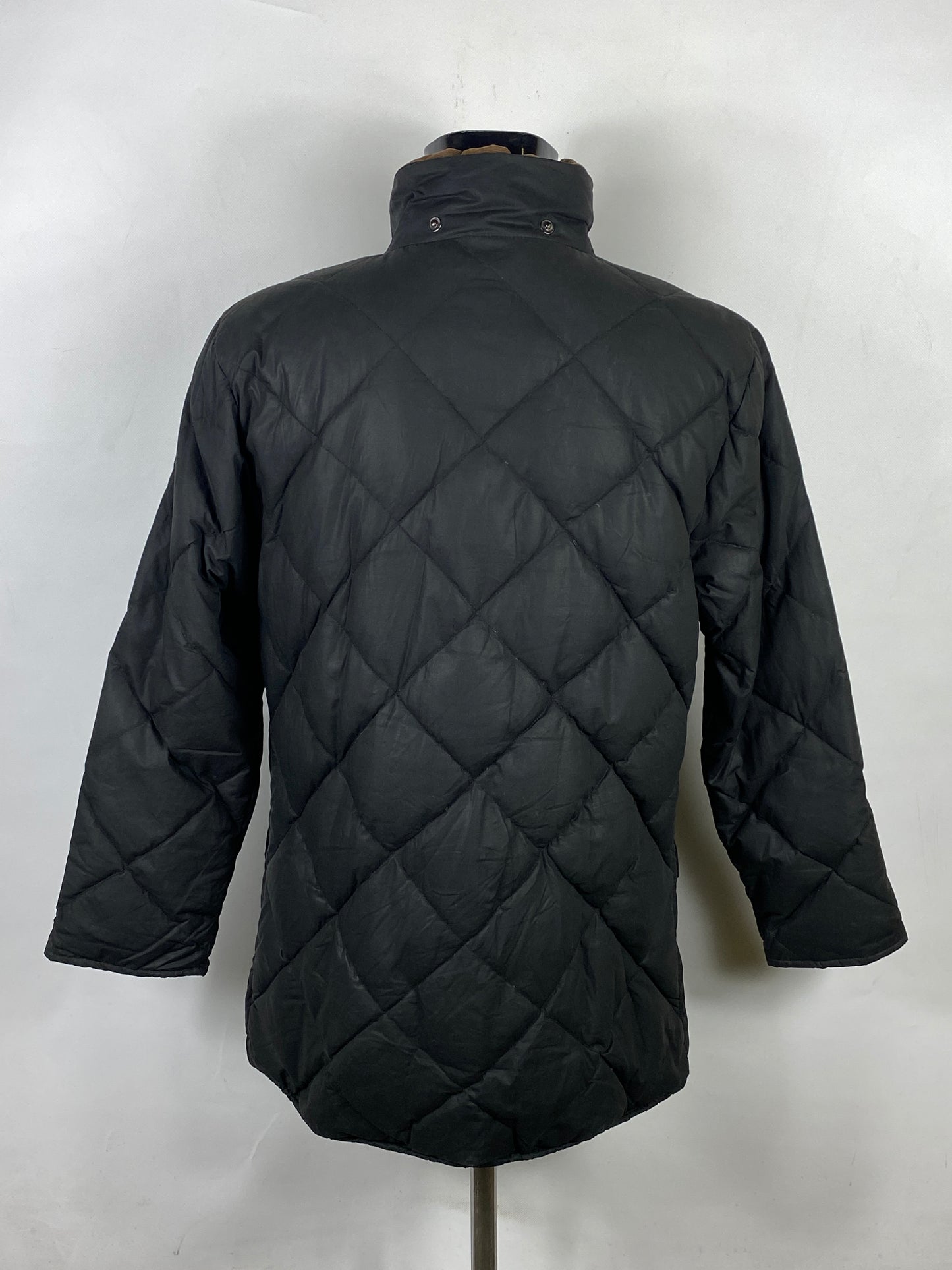 Barbour Piumino cerato Nero Uomo Small - Man Black wax puffer jacket Size Small